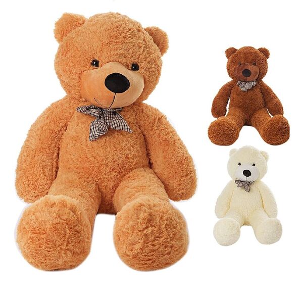 Cuddly Soft Plush Giant Jumbo Stuffed Animal Toy Teddy Bear 100-120cm 3-color