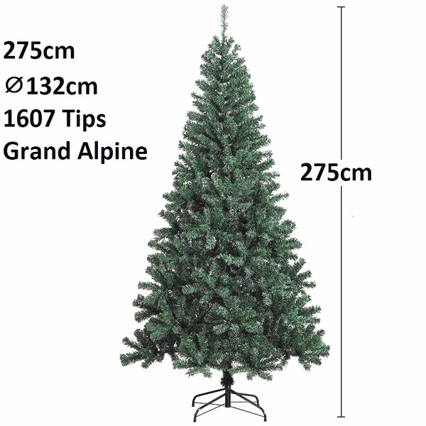 Giant Deluxe 275cm Christmas Tree 9 Foot Grand Alpine Xmas Tree 1607 Tips #20