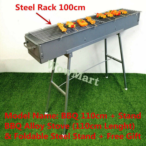 Portable Outdoor Charcoal Hibachi BBQ Camping Barbecue Grill Commercial Quality