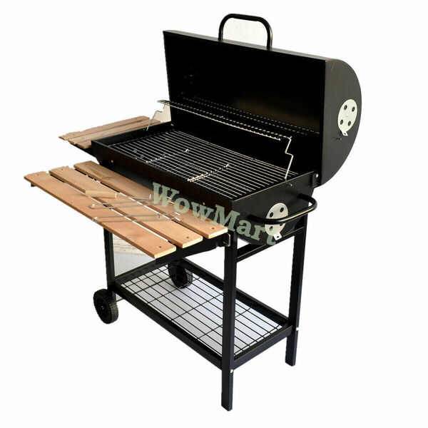 New Large Charcoal BBQ Grill Stove + Hood - (#2040) 110*72cm