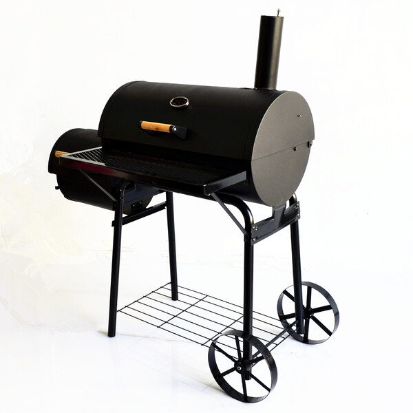 New Large Charcoal Texas BBQ Offset Smoker Stove (#2035) 125*53cm