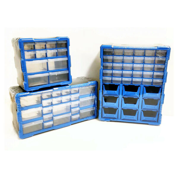 Tool Storage Bin Parts Organizer Cabinet 12-30 Drawers Freestanding Wall Mount