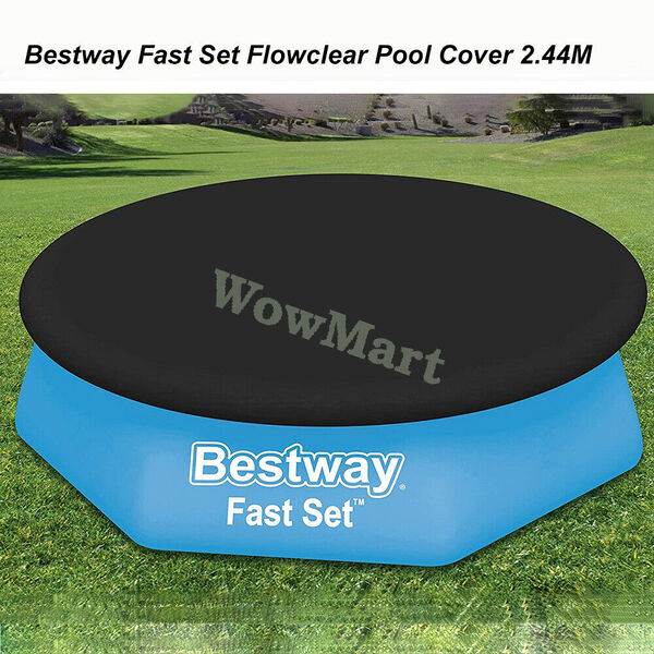 Bestway  244cm 8 Foot Above Ground Pool Cover Fast Set Flowclear PVC Pool Cover