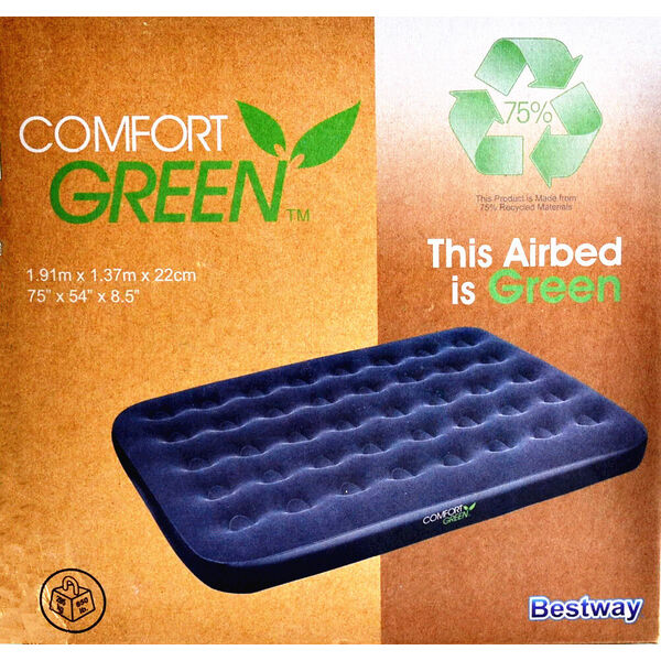 Bestway Inflatable Camping Comfort Flock Air Bed Mattress 191x137cm #67380