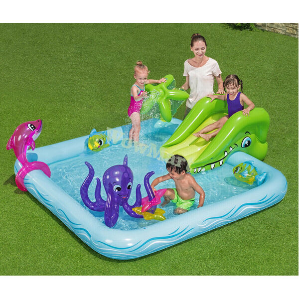 New Bestway Inflatable Fantastic Aquarium Entertainme Play Pool 239*206cm #53052