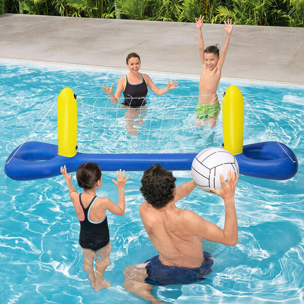 Bestway Inflatable Pool Float Play Game Volleyball Net Set 244x 64cm Family Fun