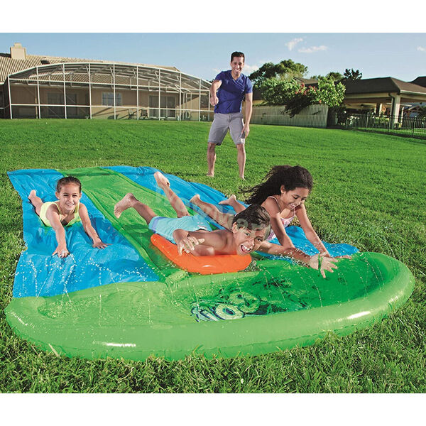 Bestway H20GO! Triple Lane Slime Blast 18ft (5.49m) 3 Kid Water Slide #52251