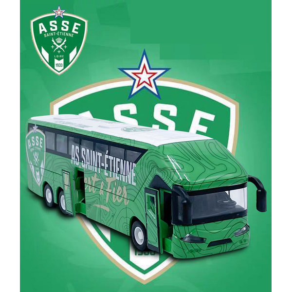 1:50 AS Saint-Etienne French Football Club Bus Coach Model