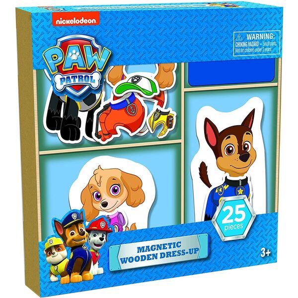 Kid Educational Toy PAW Patrol Magnetic Wood Dress Up Puzzle 25 Pcs