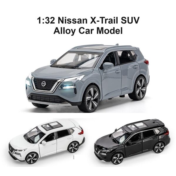 1:32 Alloy Nissan X-Trail SUV Car Model Light &amp; Sound Car Model Toy Collection