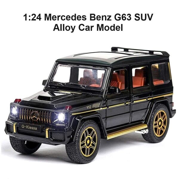 1:24 Alloy Mercedes Benz G63 SUV Car Model  Sound &amp; Light Collection Model Toy