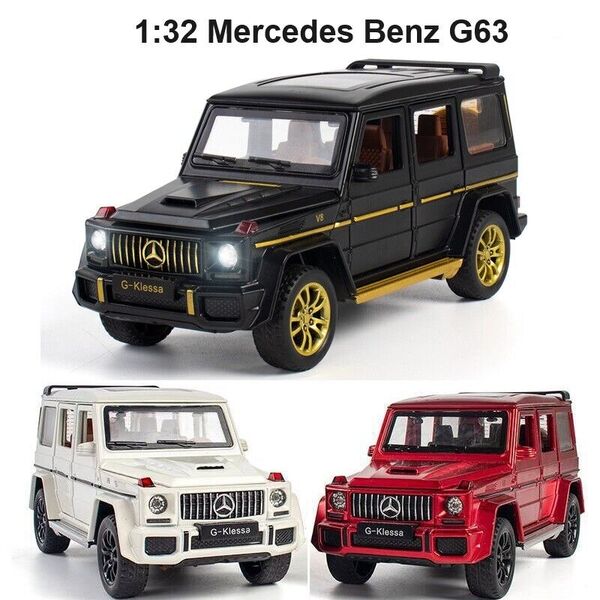 1:32 Alloy Mercedes Benz G63 G-Class Car Model Sound Light Collection Model Toy