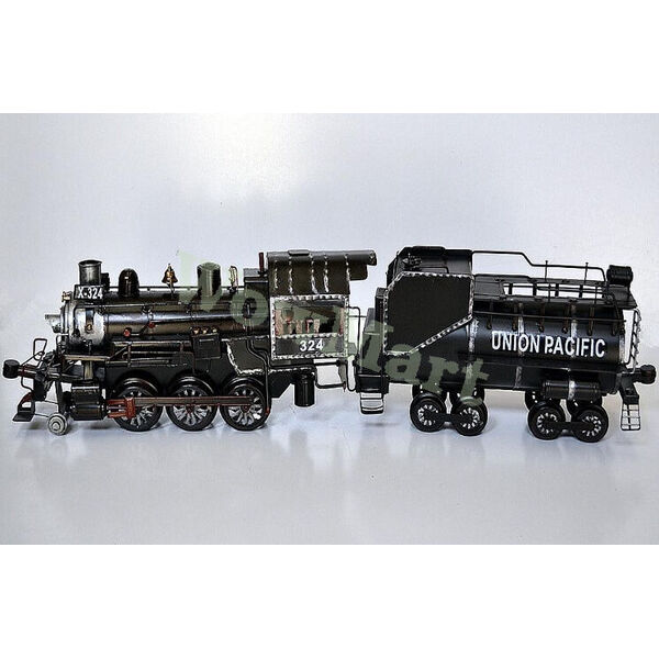 Archaize Retro Metal Model US Mainline Freight 85cm Steam Train Locomotive #7360