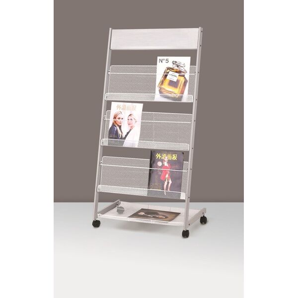 Portable Metal Magazine Stand Brochure Propaganda Advertise Holder Display Rack