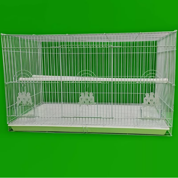 Foldable Stackable Finch Budgie Canary Parakeet Flight Bird Cage x 2 Cage 76cm