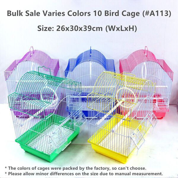 New Foldable Steel Pet Bird Quail Cage #A113 * 10pcs 30 x 26 x 39 cm (L*W*D)