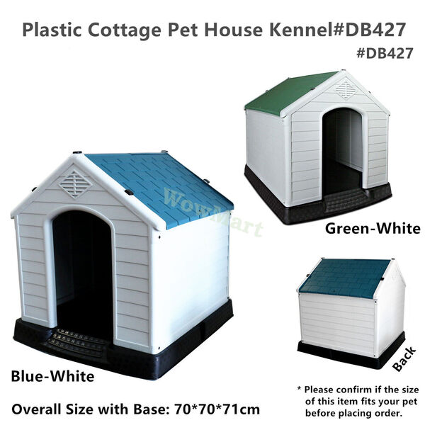 Indoor Outdoor Weatherproof 70cm Plastic Puppy Cat Pet House Dog Kennel Shelter