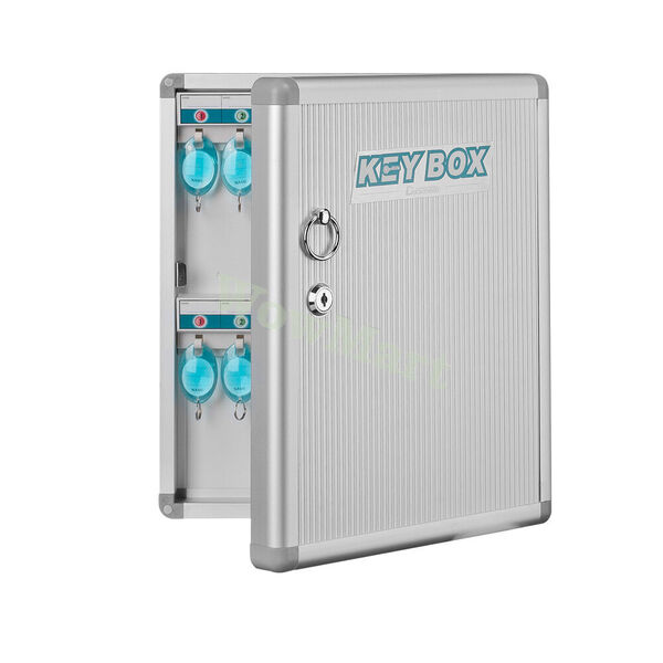 New Wall-Mounted Aluminum Case Key Box Safe  - 24 Keys (#B1024)