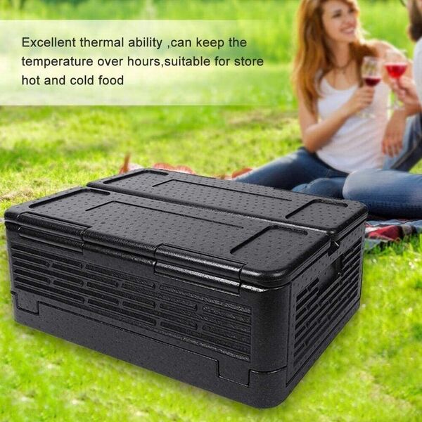 Camping Picnic Collapsible Iceless Foam Cooler Warmer Chill Chest Food Box 60L