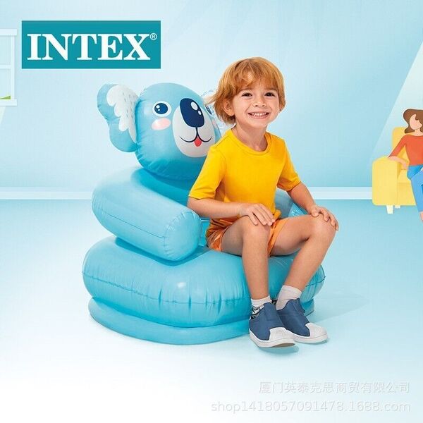 Intex Kid Inflatable Happy Koala Sofa Lounge Arm Chair Cushion Seat  66x64x71 cm