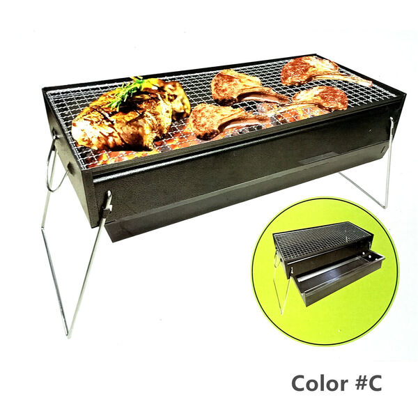 Foldable Portable BBQ Charcoal Grill BBQ Barbecue Camping Hibachi Picnic 58x24cm