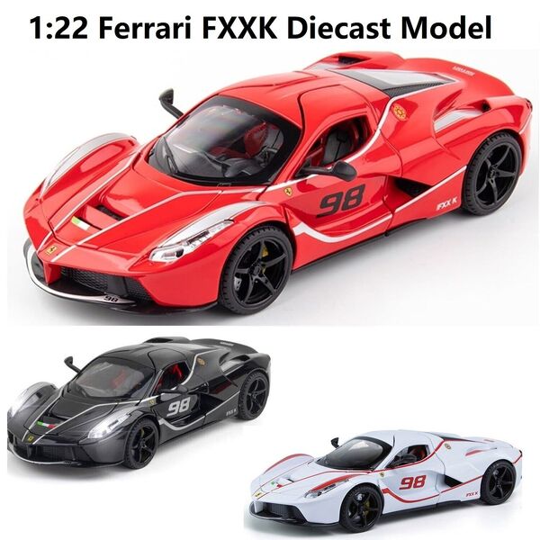 1:22 Alloy Ferrari FXX-K Super Sport Car Model Sound Light Car Model Toy Collect