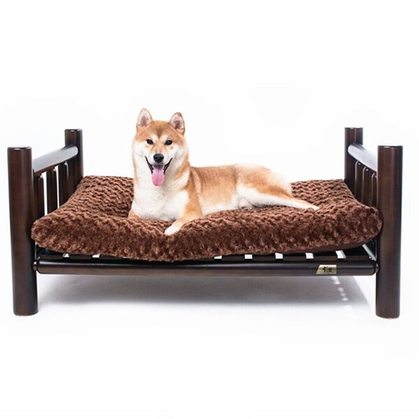 LARGE K1 Design Wooden Stylish Cat Bed Dog Bed Pet Cushion Bed Lounge 104x69cm