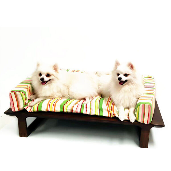 K1 Design Wooden Stylish Pet Cat Bed Dog Bed Sofa Couch Cushion Lounge 90x55cm