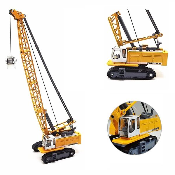 1:87 Alloy Excavator Crane Engineering Construction Heavy Vehicle Model Toy