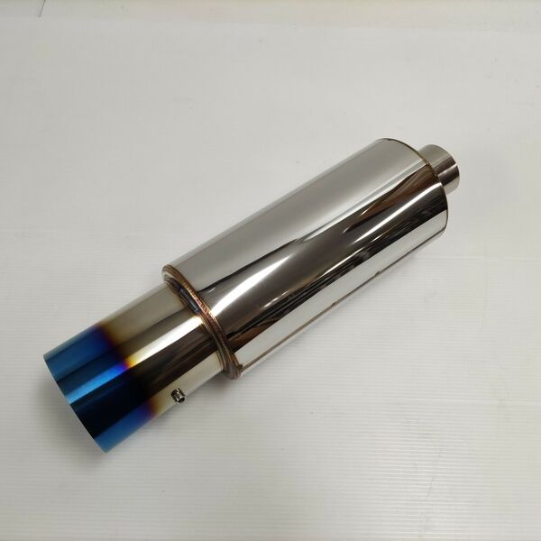 Universal Stainless Steel Exhaust Muffler Straight Silencer Adjustable Inlet 5cm