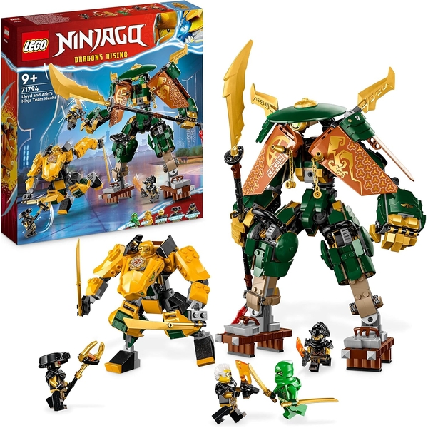 LEGO NINJAGO #71794 Lloyd and Arin’s Ninja Team Mechs Lego Building Block Toy 9Y+