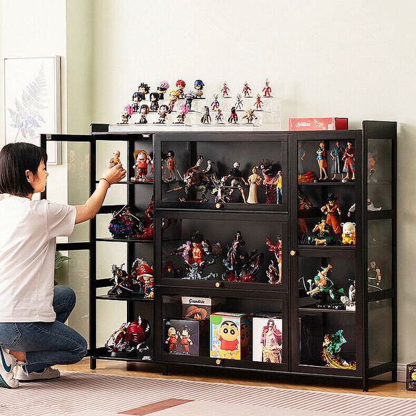 Lego Toy Figure Model Display Box Showcase Cabinet Display Stand Cupboard 3-5 Dr