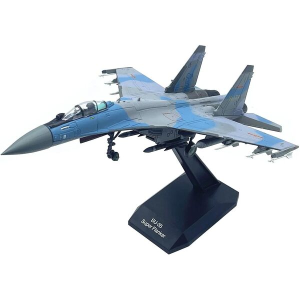 1:100 China Navy Sukhoi Su-35 Super Flanker Fighter Diecast Military Plane Model