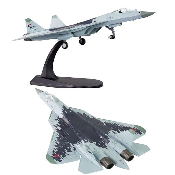 1:100 Russian Sukhoi Su-57 Felon Stealth Fighter Diecast Military Plane Model