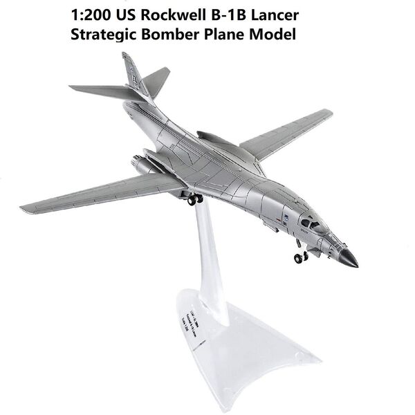 1:200 US Rockwell B-1 B Lancer Strategic Bomber Plane Model Military Metal Model