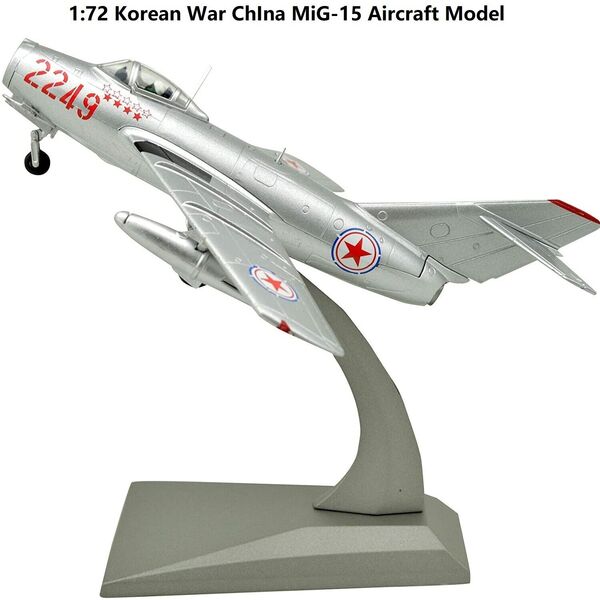 1:72 Korean War ChIna MiG-15 Fighter Aircraft Metal Diecast Military Plane Model