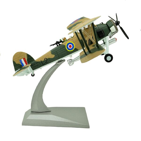 1:72 WWII British Swordfish Biplane Torpedo Bomber Diecast Military Plane Model