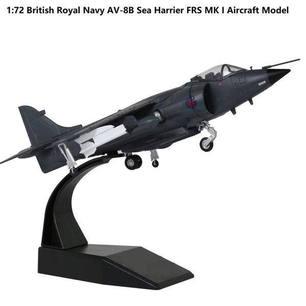 1:72 AV-8B Sea Harrier FRS MK I Attacker Aircraft Diecast Military Plane Model