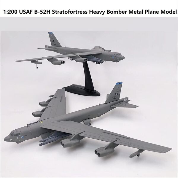 1:200 USAF B-52H Stratofortress Heavy Bomber Metal Diecast Military Plane Model