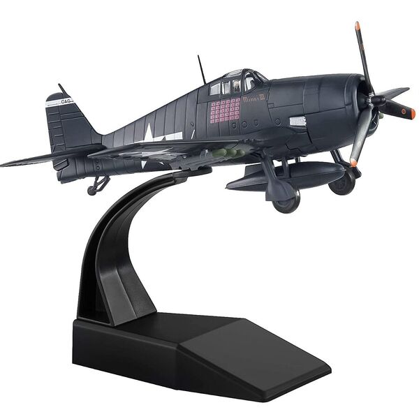 1: 72 WW II US Navy David McCampbell F6F Fighter Aircrafte Military Plane Model