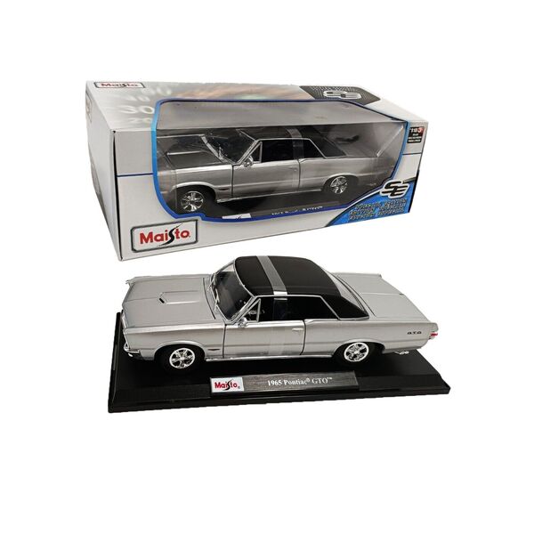 1:18 Maisto GM 1965 Pontiac GTO Car Model Stand Metal Diecast Special Edition