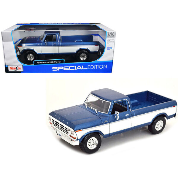 1:18 Maisto 1979 Ford F150 Pickup Truck Metal Diecast Car Model &amp; Stand 26.5 cm