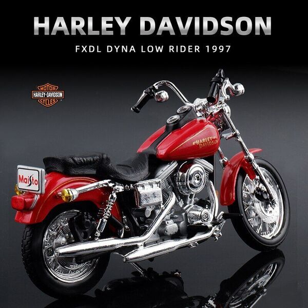 Maisto 1:18 Harley Davidson 1997 FXDL Dyna Low Rider Motorcycle Motorbike Model