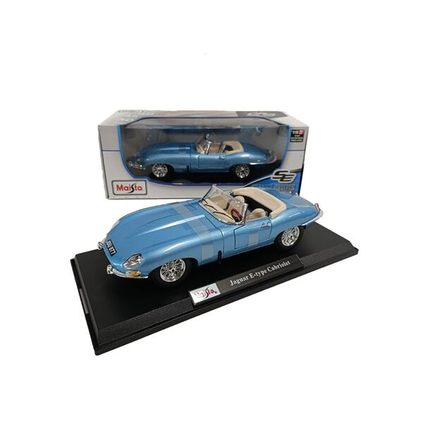 1:18 Maisto Jaguar E-Type Cabriolet Metal Diecast Classic Car Model &amp; Stand 25cm