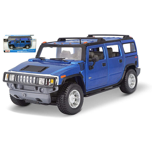 Maisto 1:27 Metal Diecast Car Model 2003 Hummer H2 SUV Toy Collection 17.5 cm