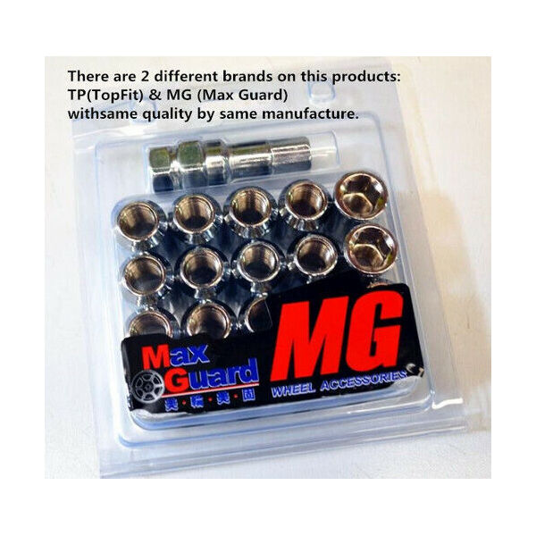 New Forged Steel Car Wheel Open End 20 PCS Lug Nut Socket Set M12x1.25 Chrome