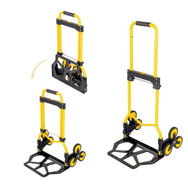 Shopping Commercial Folding Stair Climbing Trolley Stair Climber Hand Truck 80kg