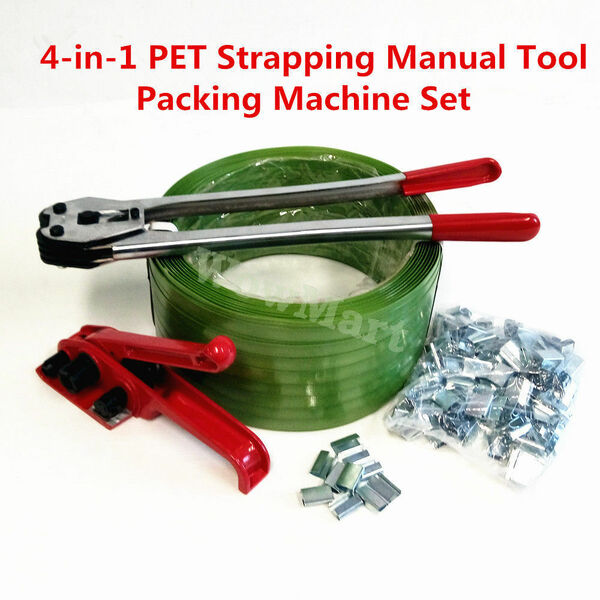 Heavy Duty PET Strapping OR Packing Machine Manual Tool OR 4 in 1 Sets