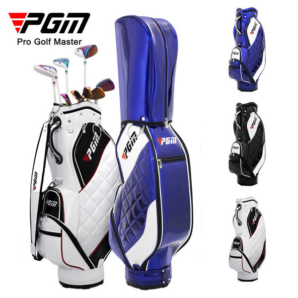 Unisex Waterproof PU Leather Golf Bag Golf Club Carry Travel Golf Bag &amp; Hood