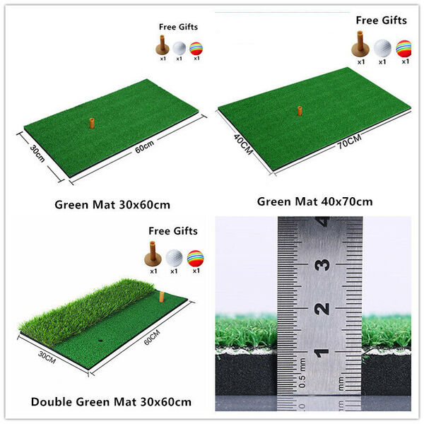 Portable Golf Training Practice Driving Pitching Chipping Hitting Mat 60-70cm